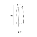 Floor lamp Woody E27 80W White