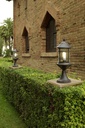 BOLLARD IP23 SIROS E27 RUSTY BROWN