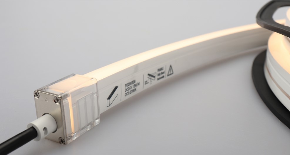 [NS-S1220-W40-10-CC] LED 10W, 4000K, 1678LM, LED NEON  FLEX SPECIFICATION  IP65 / IP67 NEON S1220 24V SIDE VIEW