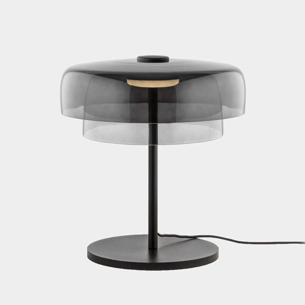 [10-A005-05-12] Table lamp Levels 2 Bodies LED 14.7 SW 2700-3000-4000K 3 STEPS DIMMING Black 1069lm