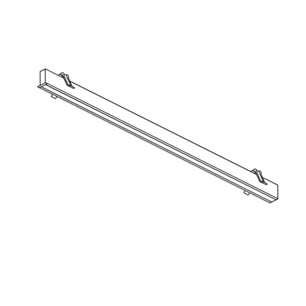[BB31-29W9GMDS14] Lineal lighting system Infinite Slim Starter Recessed 1120mm 28.7 LED warm-white 3000K CRI 90 DALI-2/PUSH White IP20 3481lm