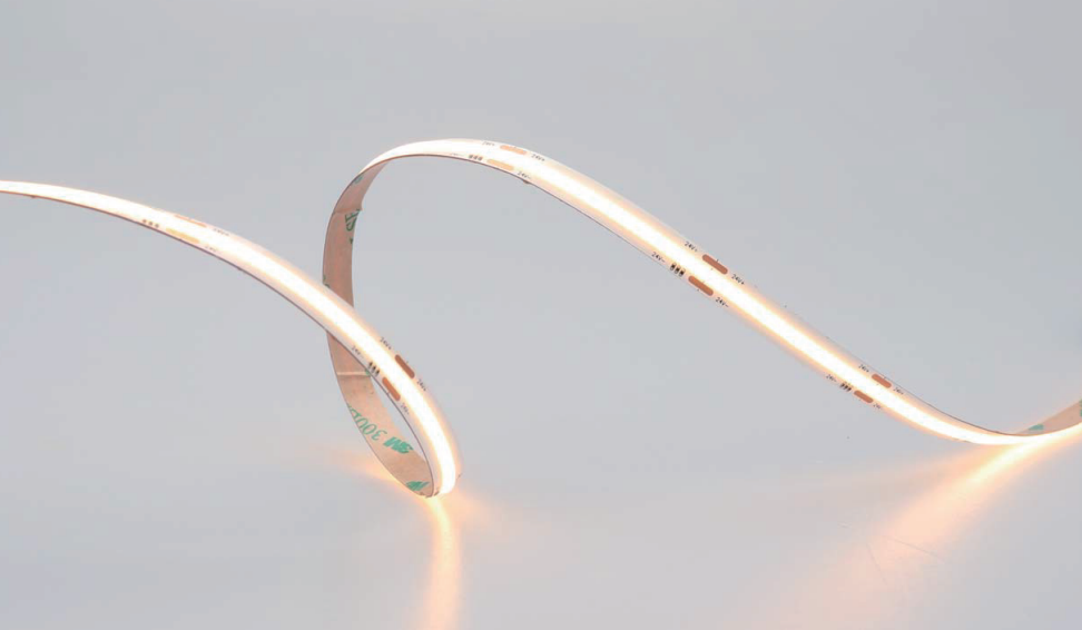 [LY480-COBW30-W24-8MM-5W-IP20] LED 5W/m, 3000K, 480LM/m, 24V Flexible COB LED strip.
