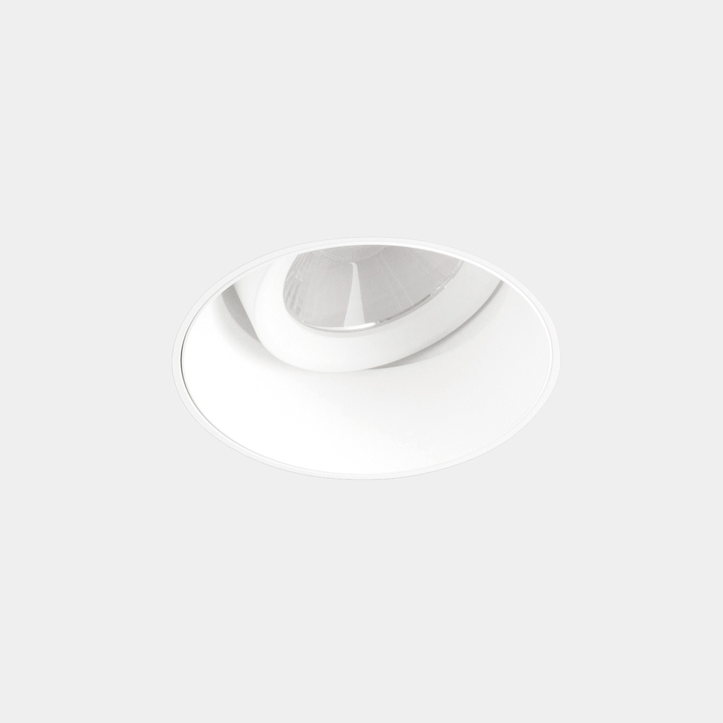 Downlight Play Deep Round Adjustable Trimless 14.3W LED warm-white 3000K CRI 90 33.8º ON-OFF White IN IP20 / OUT IP54 1455lm
