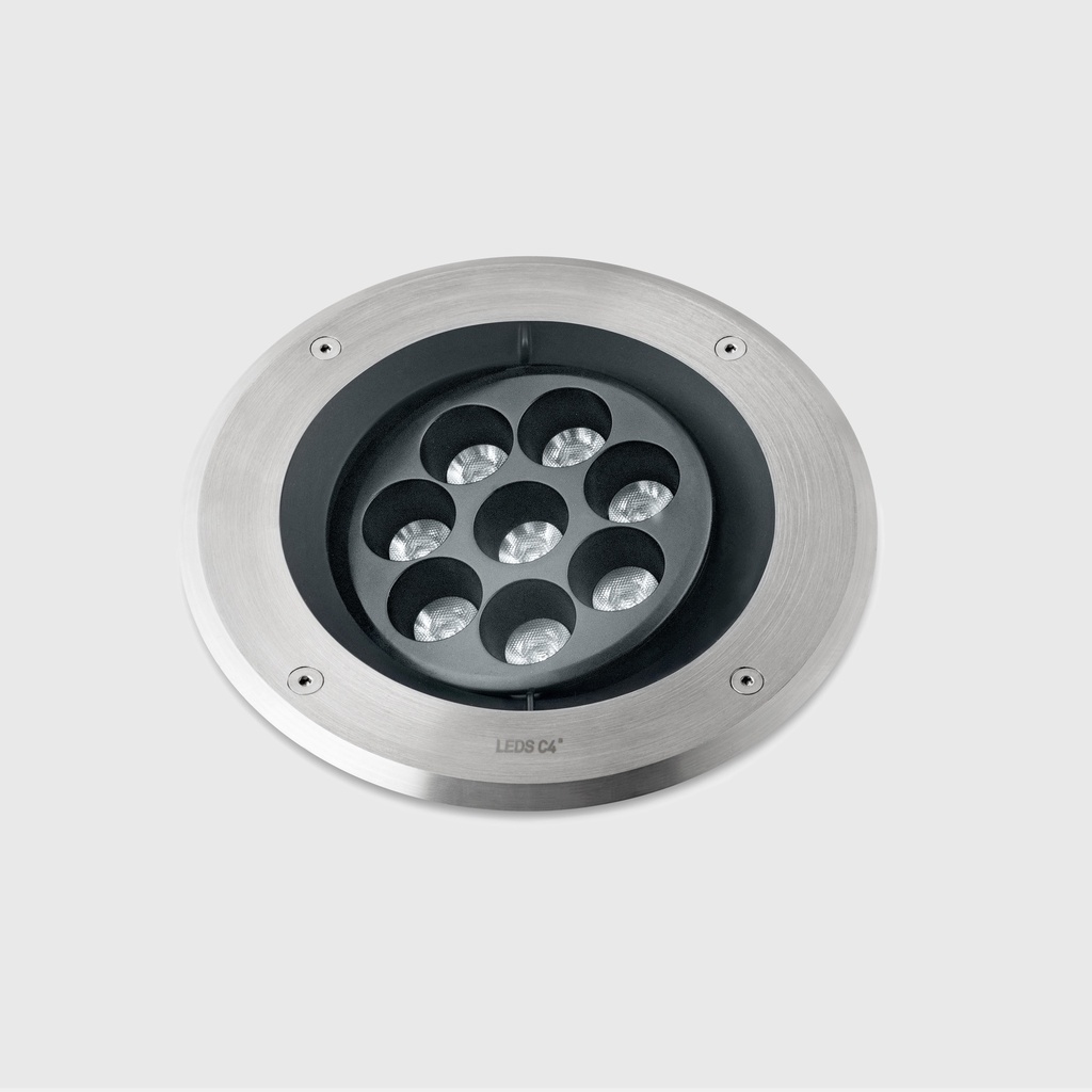[AZ17-P9N8M2DMCA] Recessed uplighting IP66-IP67 Gea Power LED Pro Ø220mm Efficiency LED 28.9 RGBW DMX RDM AISI 316 stainless steel 717lm