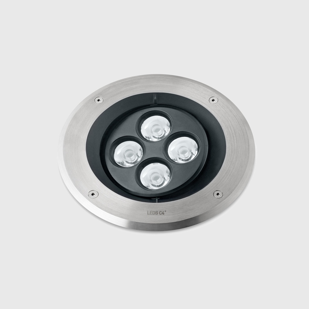 Recessed uplighting IP66-IP67 Gea Power LED Pro Ø220mm Efficiency LED 19.5 RGBW DMX RDM AISI 316 stainless steel 328lm