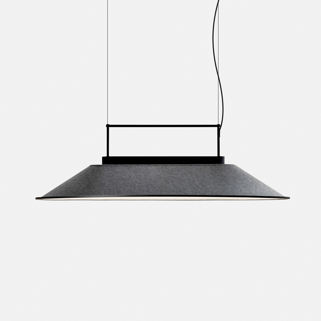 Pendant Shoemaker 1204mm LED 53.9W TW 2700-6500K DALI DT8 / PUSH Black Gray 4002lm
