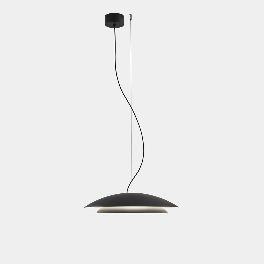 [00-8394-05-05] Pendant Noway Big LED 24.5W SW 2700-3000-4000K ON-OFF Black 813lm