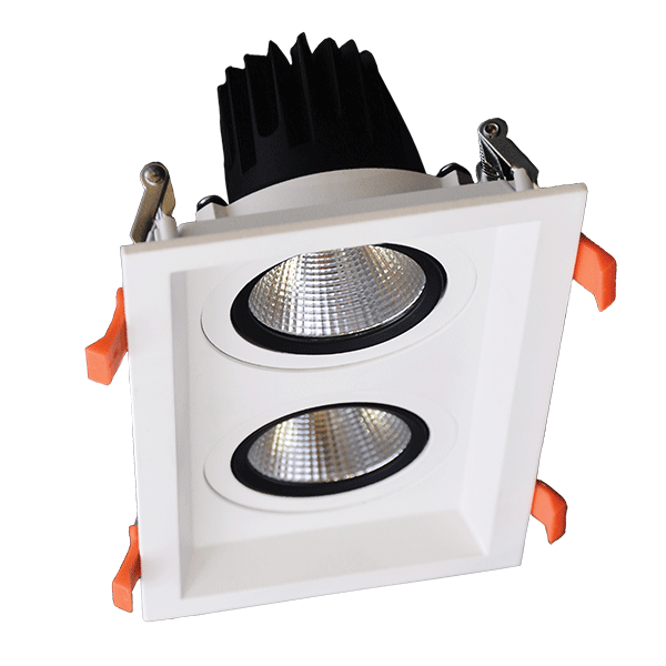 DOUBLE LED SPOT LIGHT 2X15W 230V 4000K WH