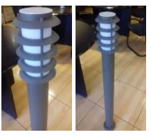 Urban Grey Bollard Light