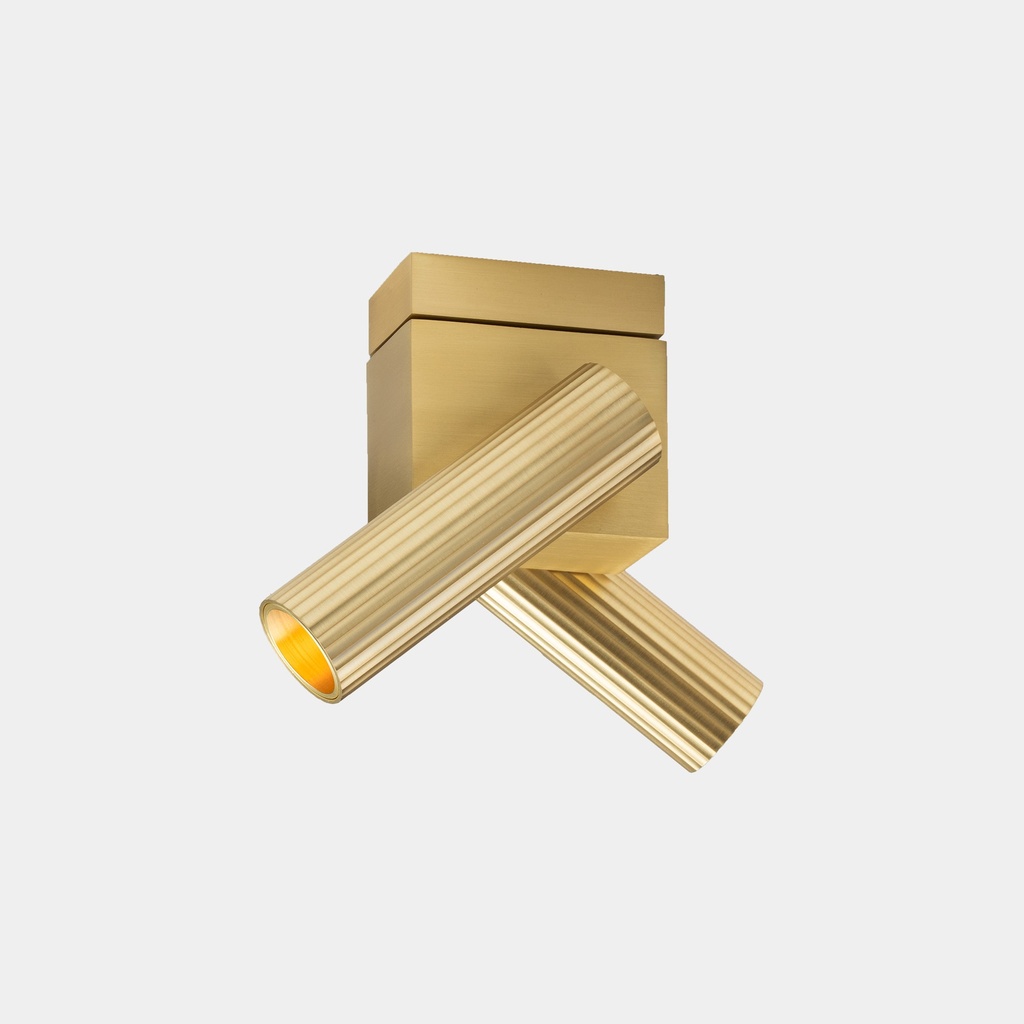 [15-8514-DN-DN]  Spotlight Prolix Double 20W LED warm-white 2700K CRI 92 PHASE CUT Matte gold 639lm