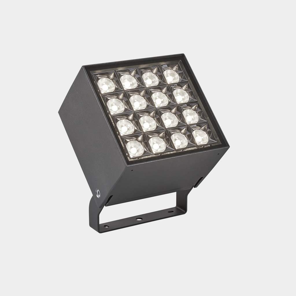 [AN14-34NNS1DMZ5]  Spotlight IP66 Cube Pro 16 LEDS LED 36W RGBW DMX RDM Urban grey 1692lm