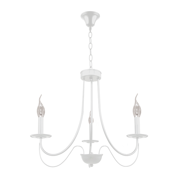 [955ANGELA3/WH] ANGELA CHANDELIER 3XE14 WHITE