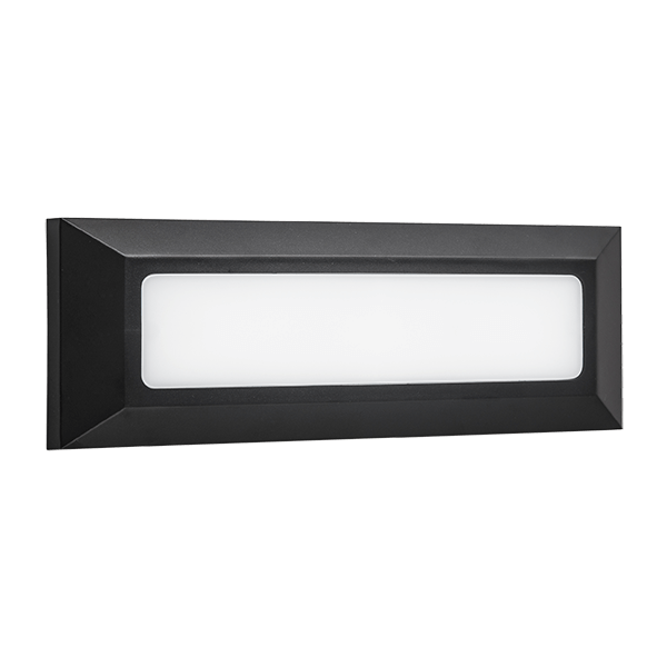 [96GRFLED308/4BL] GRF308 LED FACADE FIXTURE 4W 4000K IP65 BLACK