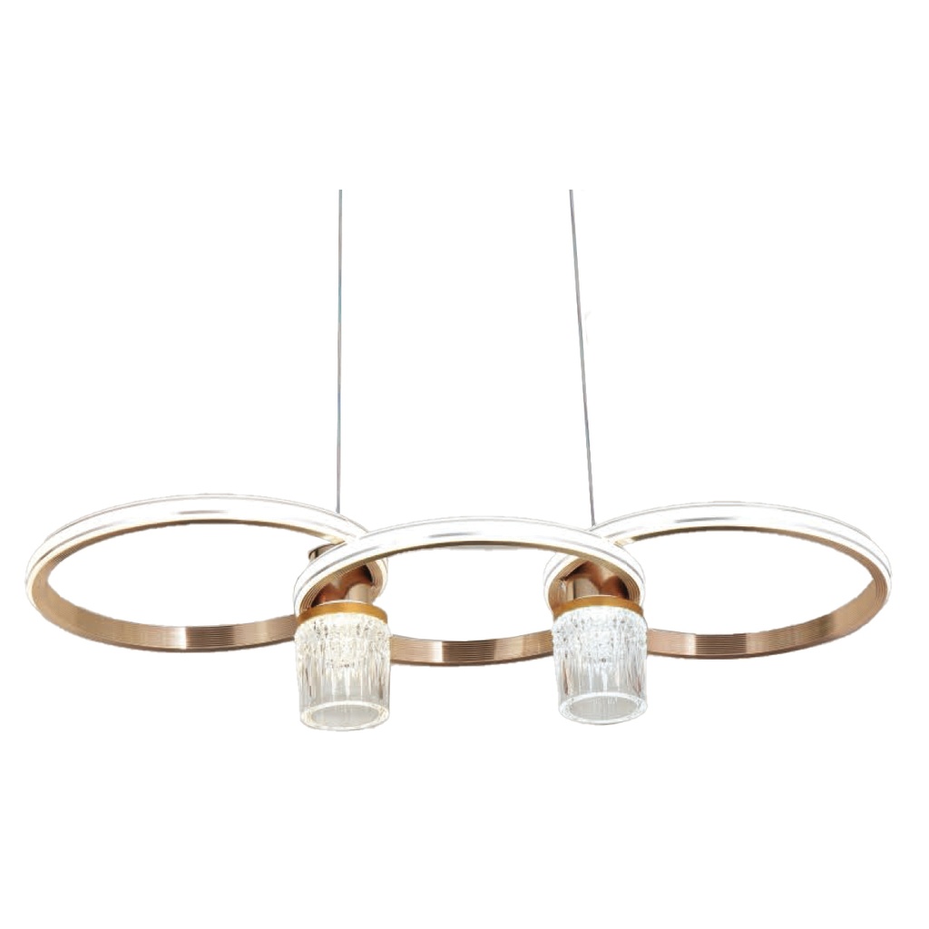 [955ELZA40CCTGD] ELZA LED PENDANT 40W CCT, GOLD