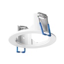 ROUND FIXED IP54 MIX FRAME 81MM WHITE
