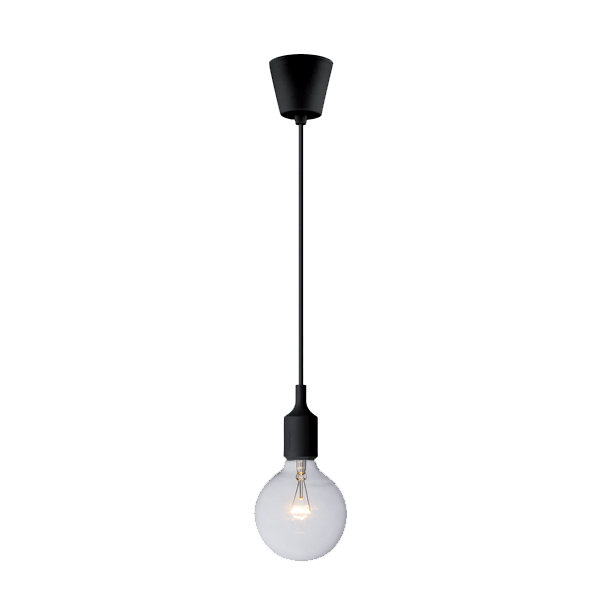 [955SAILOR16/BL] SAILOR-16 PENDANT SILICONE 1xE27 BLACK