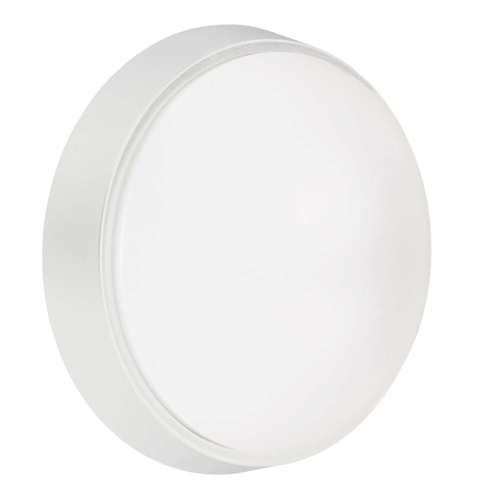 [PX-0701-BLA] Wall fixture IP65 Moo Round LED 18W SW 2700-3200-4000K ON-OFF White 2500lm