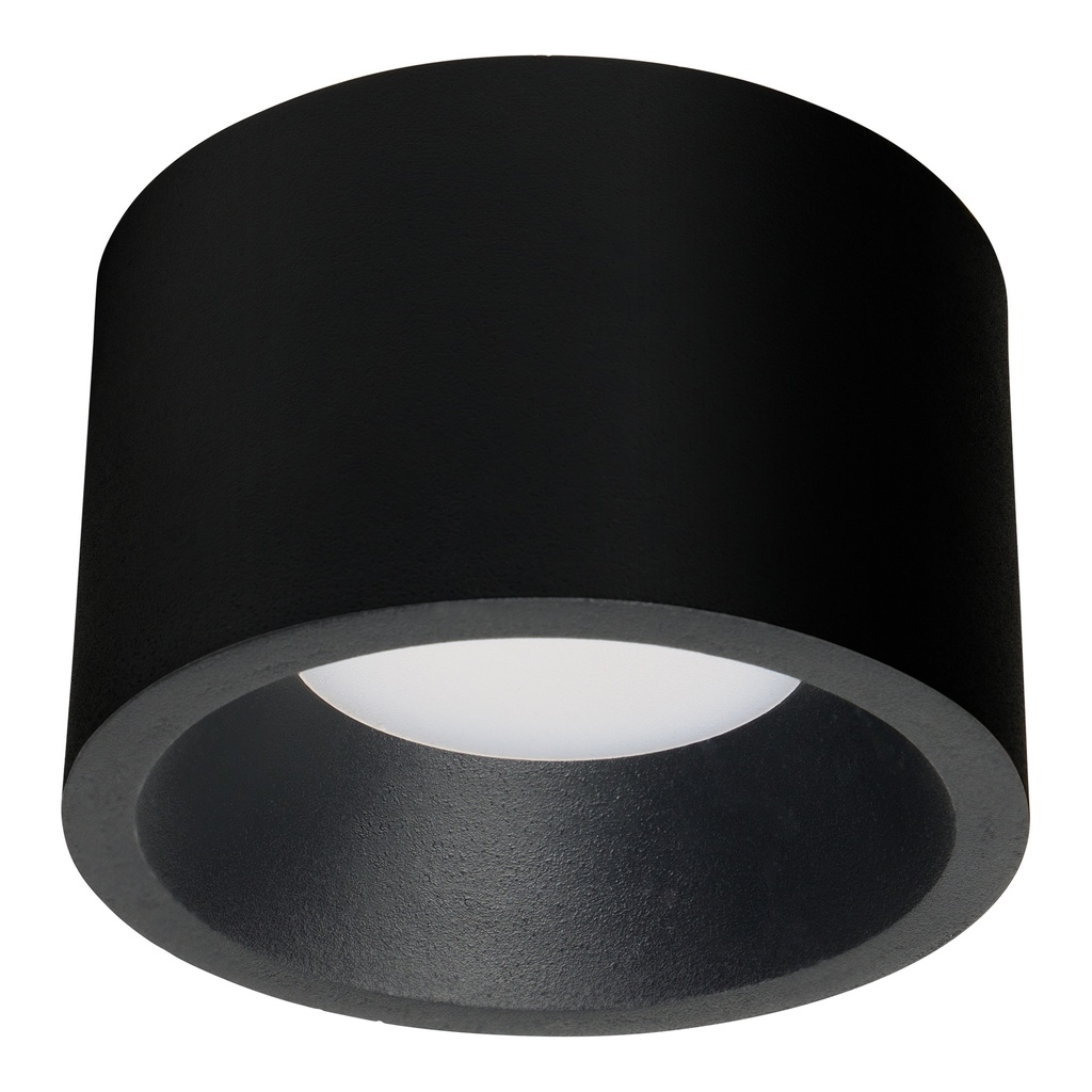[TC-0251-NEG]   Ceiling fixture Jet Surface Ø118mm IP20 LED 9.5W SW 2700-3200-4000K ON-OFF Black 431lm