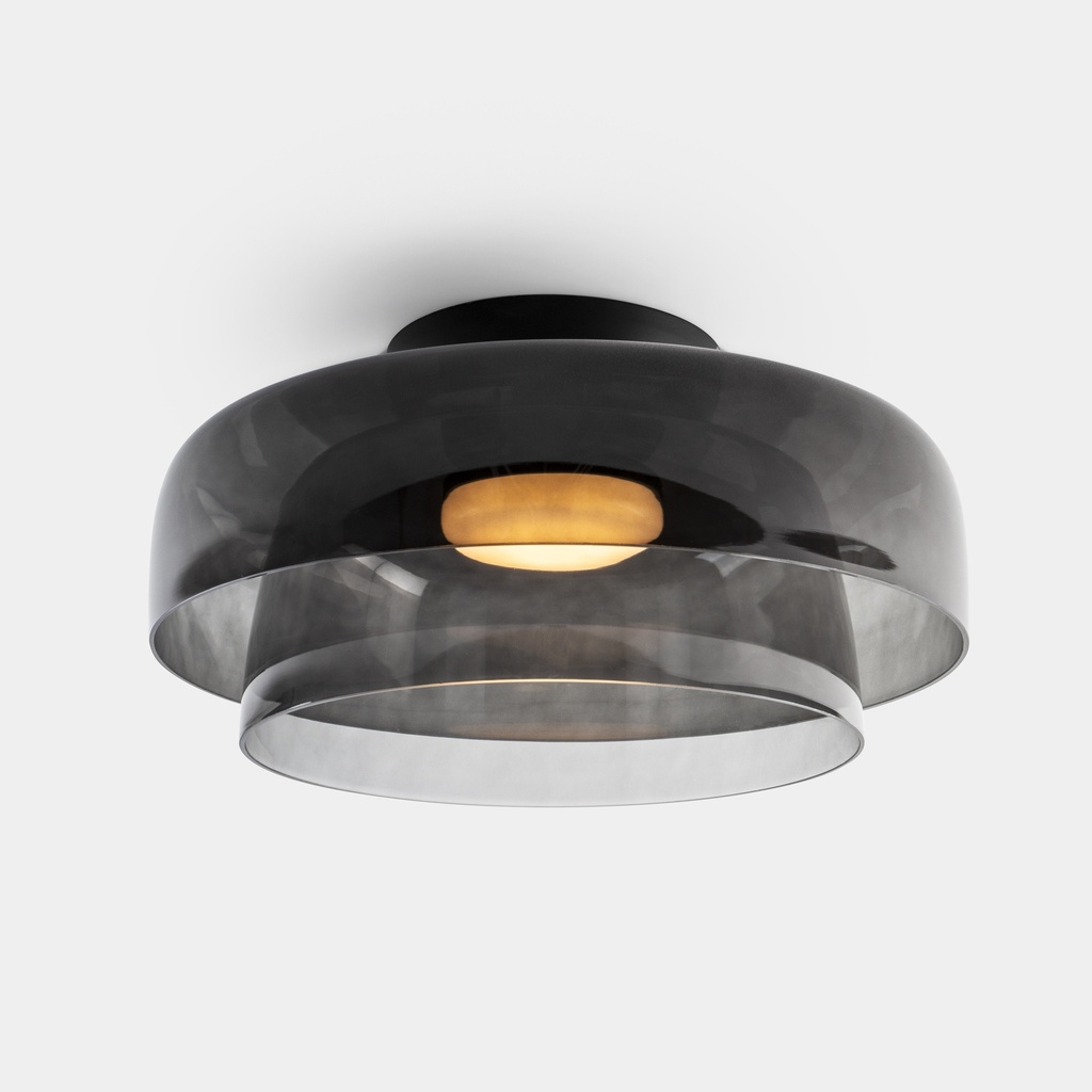  Ceiling fixture Levels Ceiling 2 Bodies Ø420mm + Ø320mm LED 28W SW 2700-3000-4000K PHASE CUT Black  2035lm