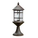 BOLLARD IP23 SIROS E27 RUSTY BROWN