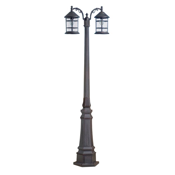 [PX-0027-OXI] STREETLIGHT IP23 SIROS E27 RUSTY BROWN