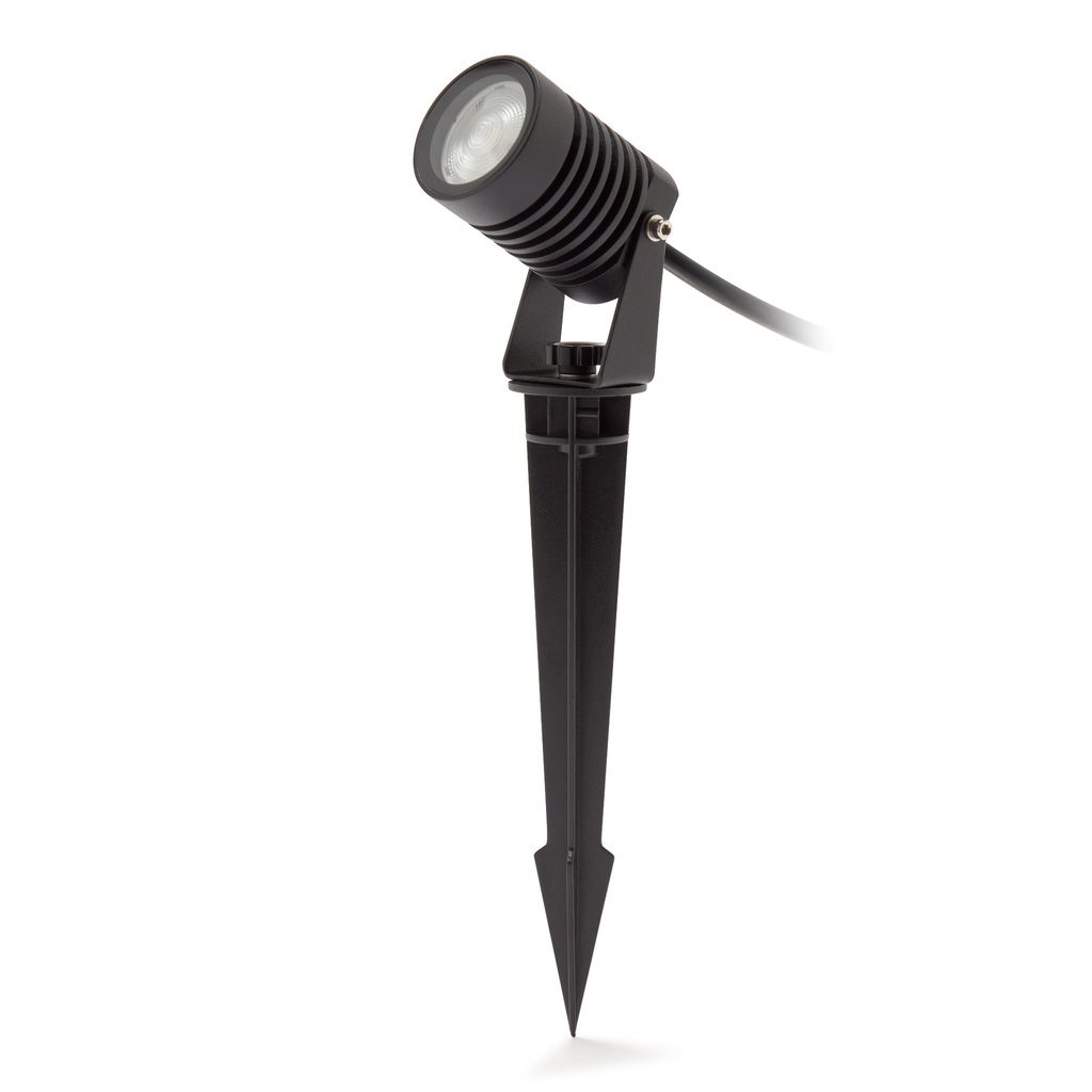 [PX-0768-NEG] Spotlight IP65 Vista LED 4.9W LED warm-white 3000K ON-OFF Black 525LM.