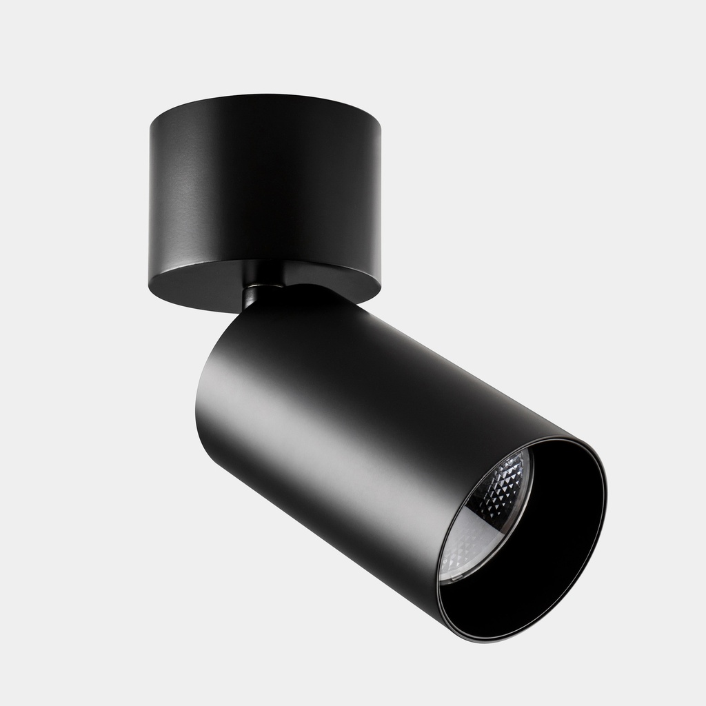  Spotlight Atom Surface ø75 26W LED warm-white 3000K CRI 92 31.3º PHASE CUT Black 2624lm