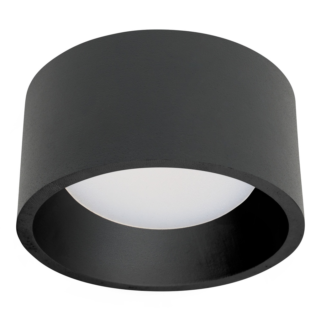 [TC-0252-NEG] Ceiling fixture Jet Surface Ø162mm IP20 LED 18.7W SW 2700-3200-4000K ON-OFF Black 1306lm.