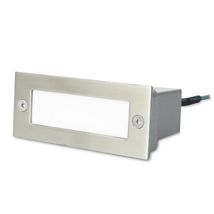 [PX-0122-INO] RECESSED WALL LIGHTING IP54 STAIR LED 1W 3000K STAINLESS STEEL 5LM