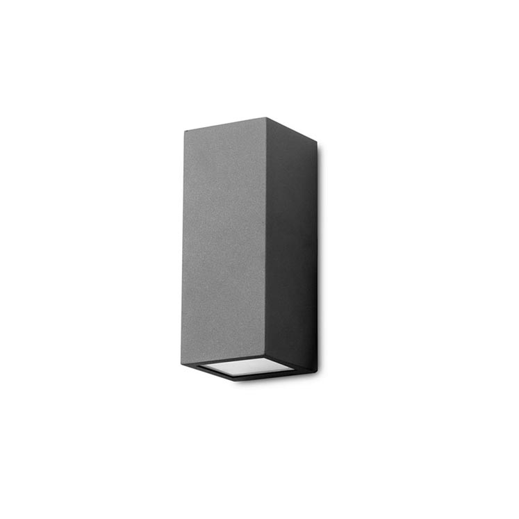 WALL FIXTURE IP44 CUBE BIG E27 BLACK