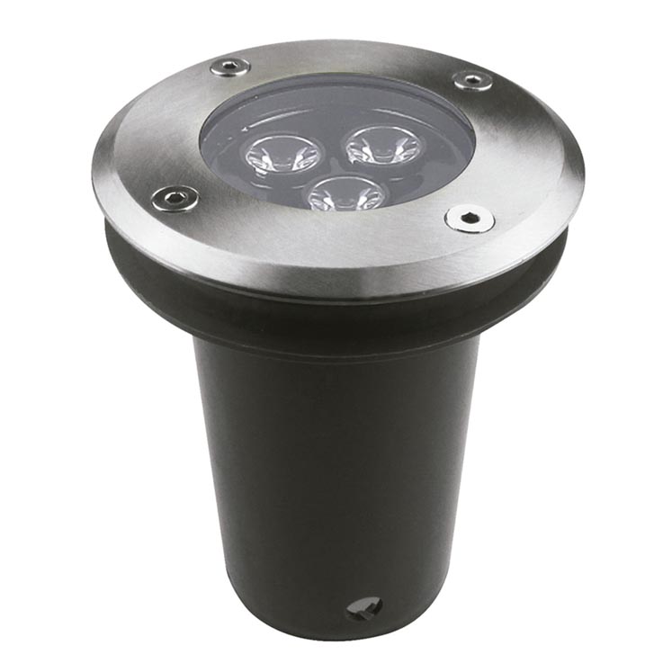 [PX-0128-INO] Recessed uplighting IP65-IP67 Ringo Ø110mm LED 3.5W LED warm-white 3000K ON-OFF Stainless steel 370LM.