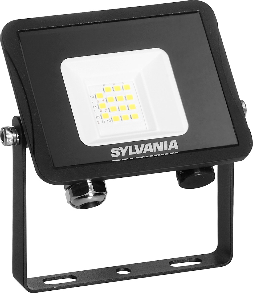 Start Flood IP65 LED 9.5W,1000lm 3000K Black Lifespan 90,000hrs.