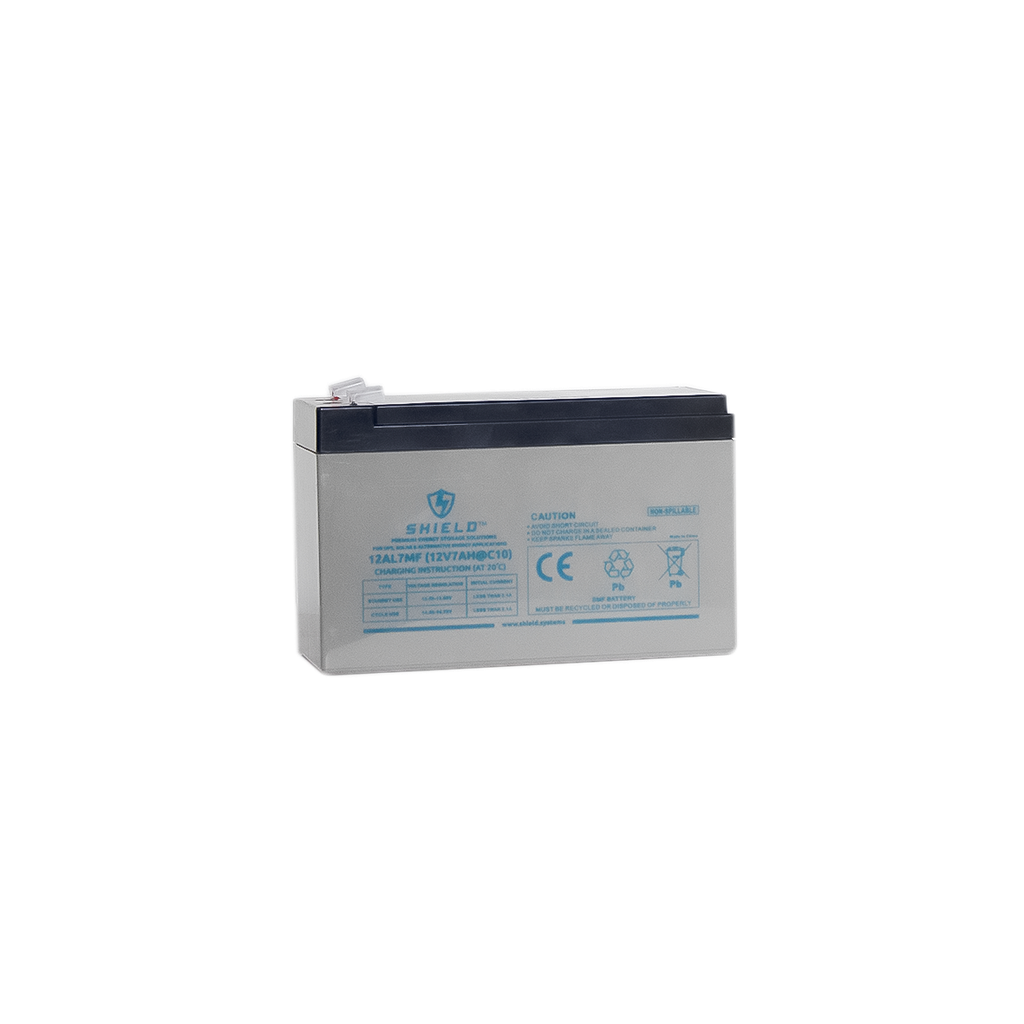 [12AL7MF] Shield 12V 7AH Non spillable sealed, AGM System, Maintenance free battery 