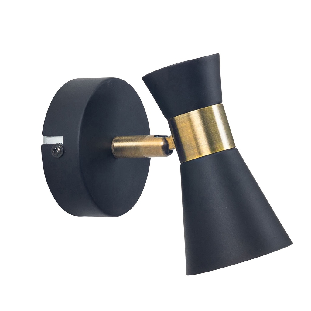 [DE-0171-NEG]  Spotlights series Eufo Single GU10 Black Gold
