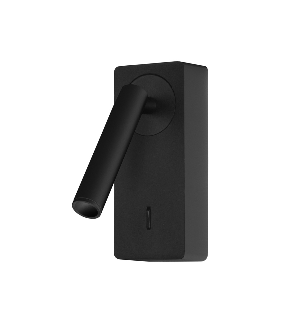 [DE-0116-NEG] Wall fixture COLO LED 3.4W LED warm-white 3000K ON-OFF Black 184