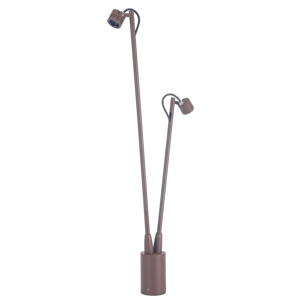 [PX-0671-MAR]  Bollard IP54 Fint Double LED 6.4W 3000K ON-OFF Brown 635