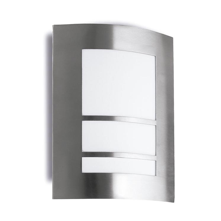 WALL FIXTURE IP55 SILUET E27 STAINLESS STEEL
