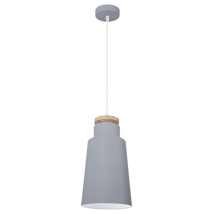 [DE-0235-AZP] PENDANT IP20 NUBE Ø200MM METALLIC GREY