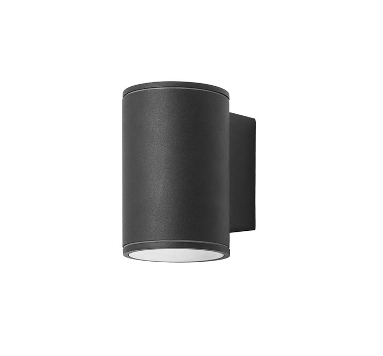 [PX-0378-NEG] Wall fixture IP54 Orion Single Emission LED 7.3W LED warm-white 3000K ON-OFF Black 610LM