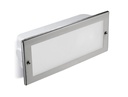 RECESSED WALL LIGHTING IP44 TAMESIS E27 STAINLESS STEEL