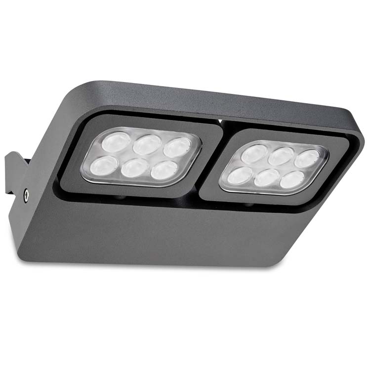 WALL FIXTURE IP54 APRIL LED 11W 3000K URBAN GREY 1084LM