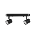 SPOTLIGHT IP20 KEEPER DOUBLE GU10 BLACK