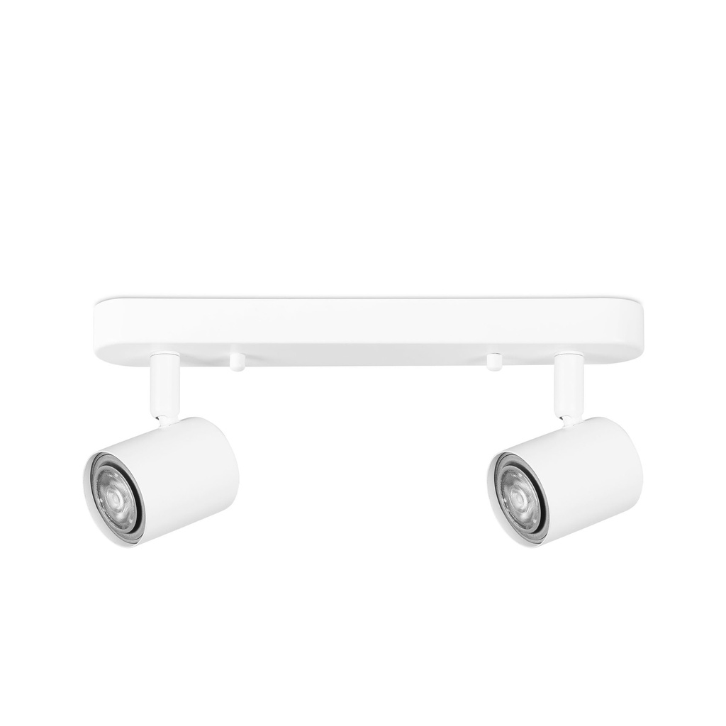 SPOTLIGHT IP20 KEEPER DOUBLE GU10 BLANCO