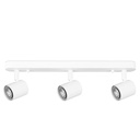 SPOTLIGHT IP20 KEEPER TRIPLEX GU10 BLANCO