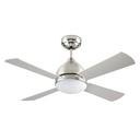 FAN IP20 BORNEO SATIN NICKEL WHITE