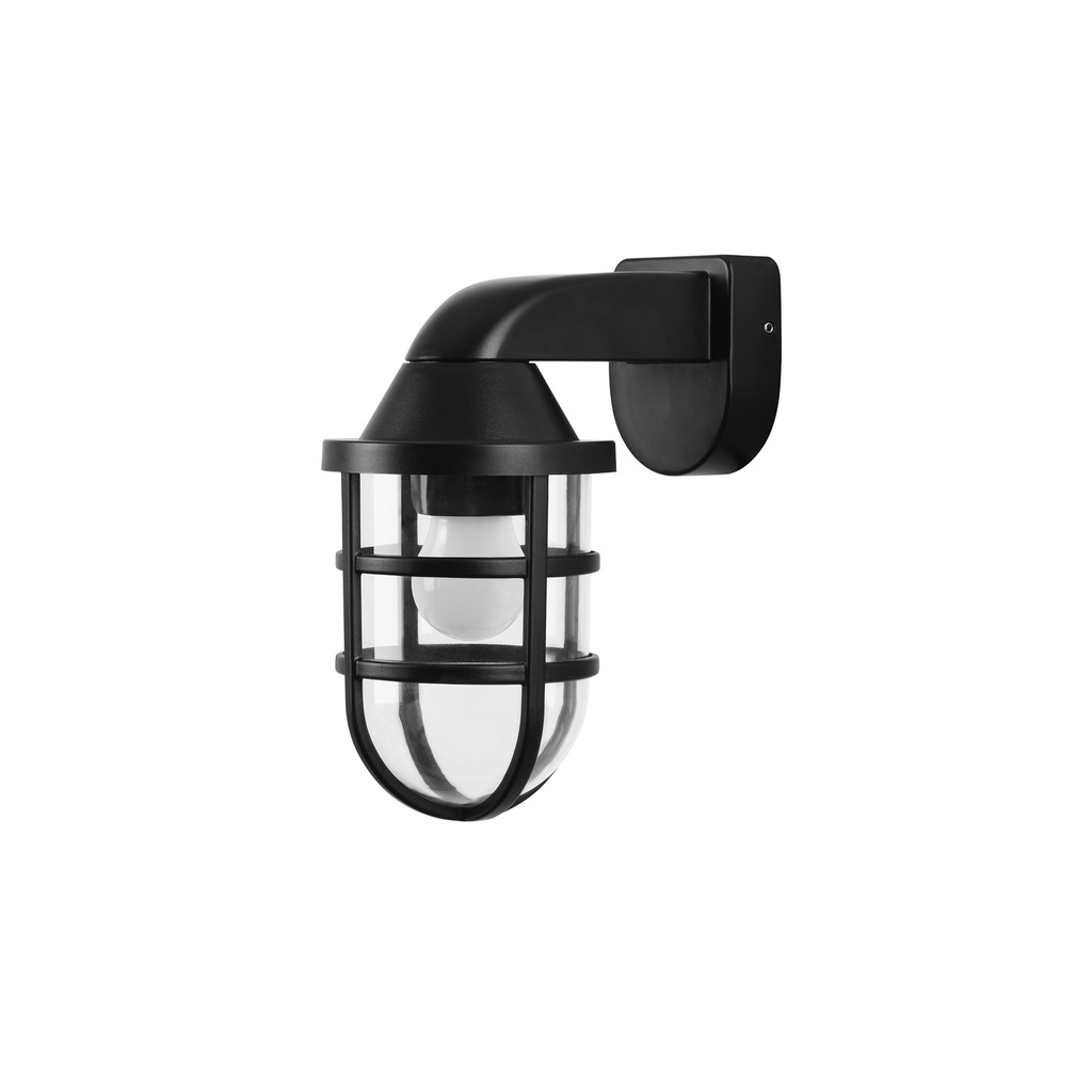 [PX-0147-NEG] WALL FIXTURE IP44 CORANDE E27 40W BLACK