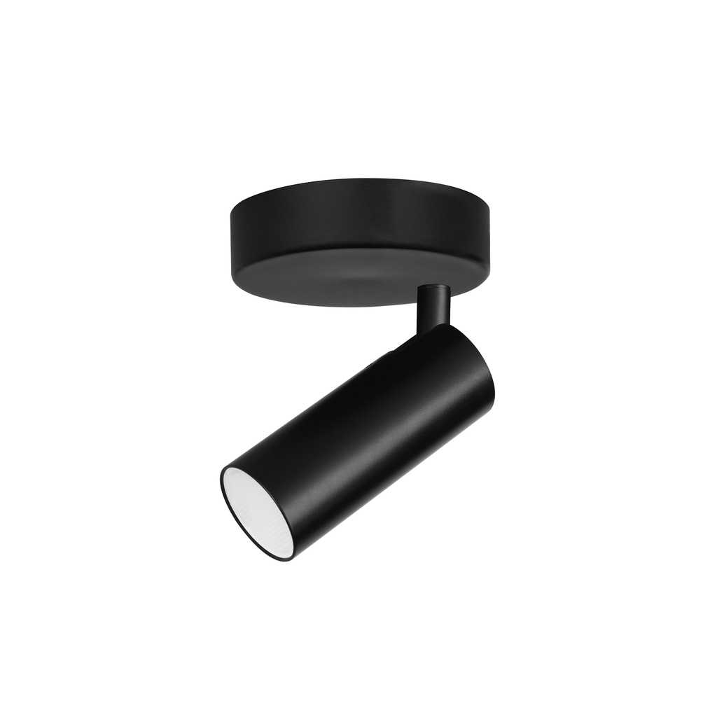 [DE-0014-NEG] SPOTLIGHT IP20 LOGOS SINGLE LED 3.7W 3000K BLACK 282LM