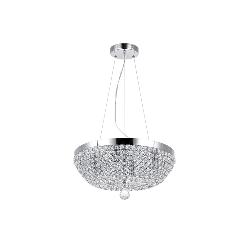 [955NIA4] E14 CHROME NIA CHANDELIER