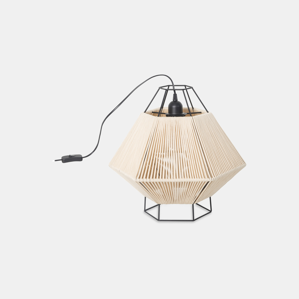 Legato Steel Matt Black Table Lamp