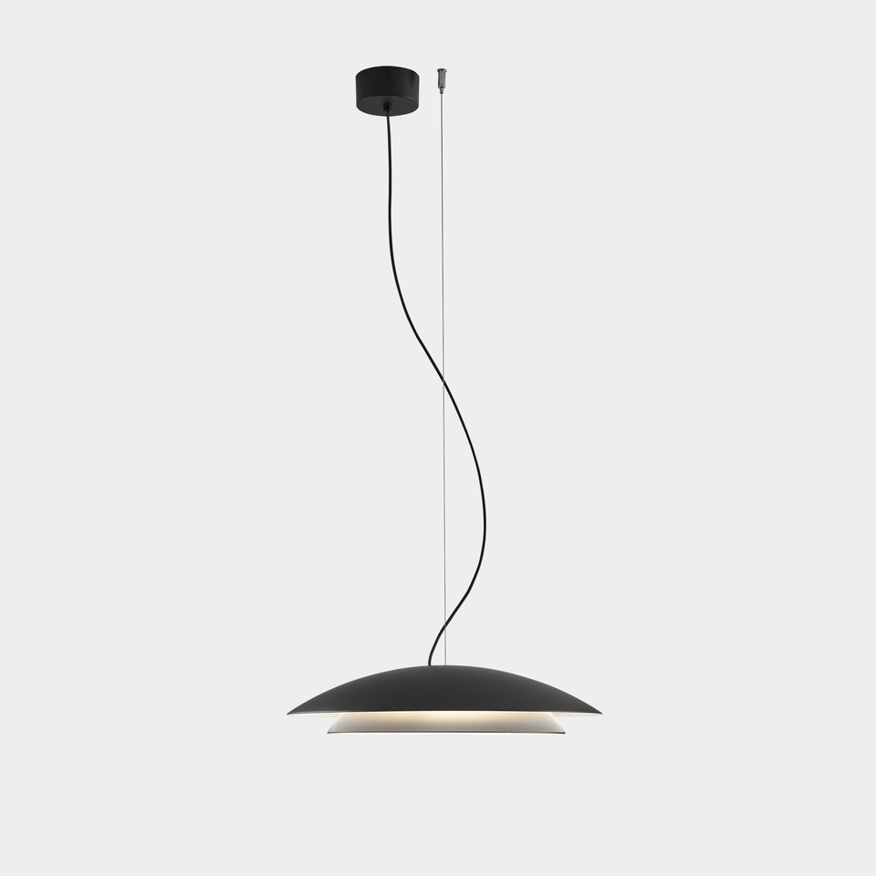 Pendant Noway Big LED 21.7W 2700K PHASE CUT Metallic black 813lm
